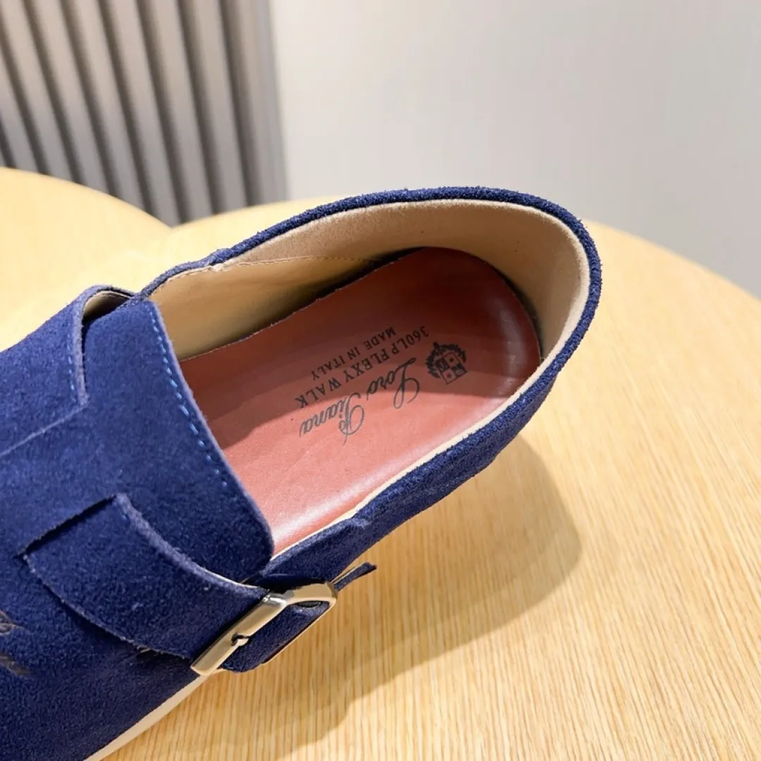 Factory price 420💰[loro piana] 2025 new moccasins, popular casual sneakers for street men. The shoes are made of first-layer suede leather uppers with rubber soles. They are classic. The complex craftsmanship and meticulous structure make the shoes light and soft, allowing you to walk comfortably and freely. Perfect for summer wear. Yardage: 38-45.